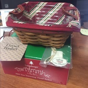 Longaberger Trim the Tree Tinsel Set